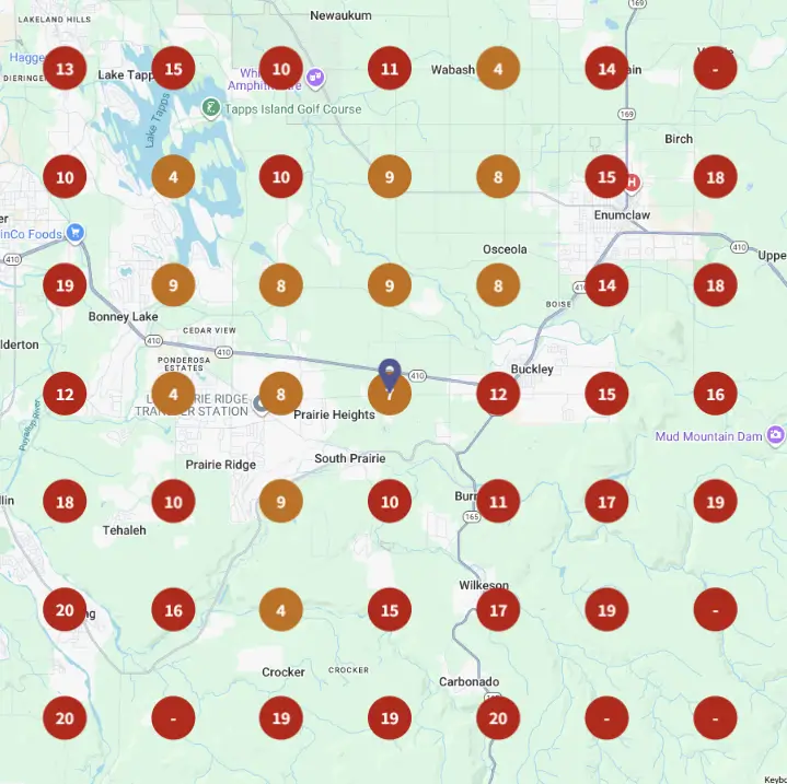 Pony Up Parking Lots Before - October 2025